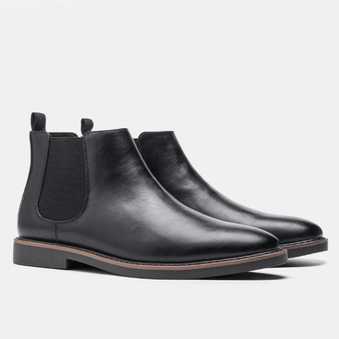 Herr Chelsea Boots Slip-On Elastisk Stötdämpande Sula