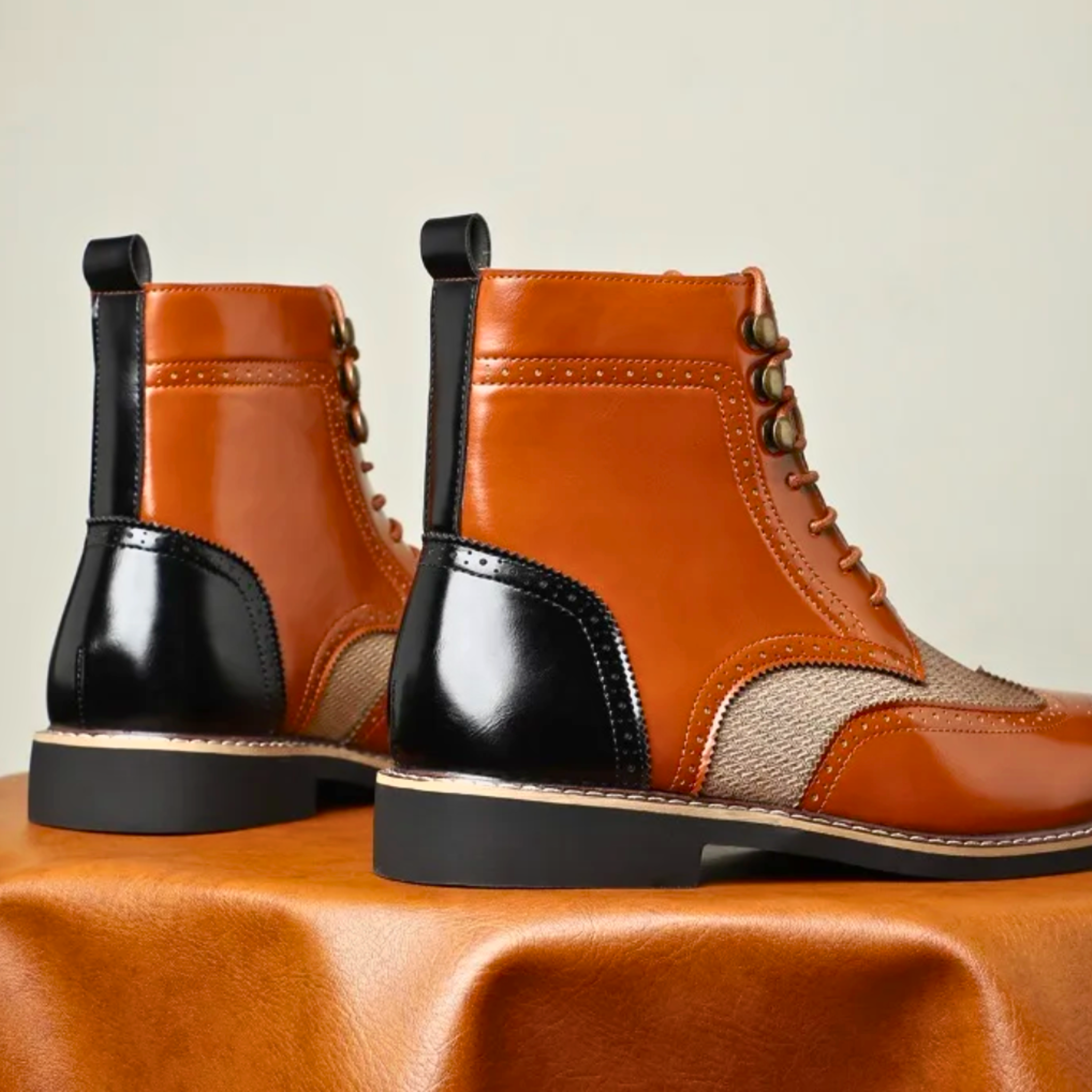 Brogueskor För Kvinnor Med Tvåfärgad Design