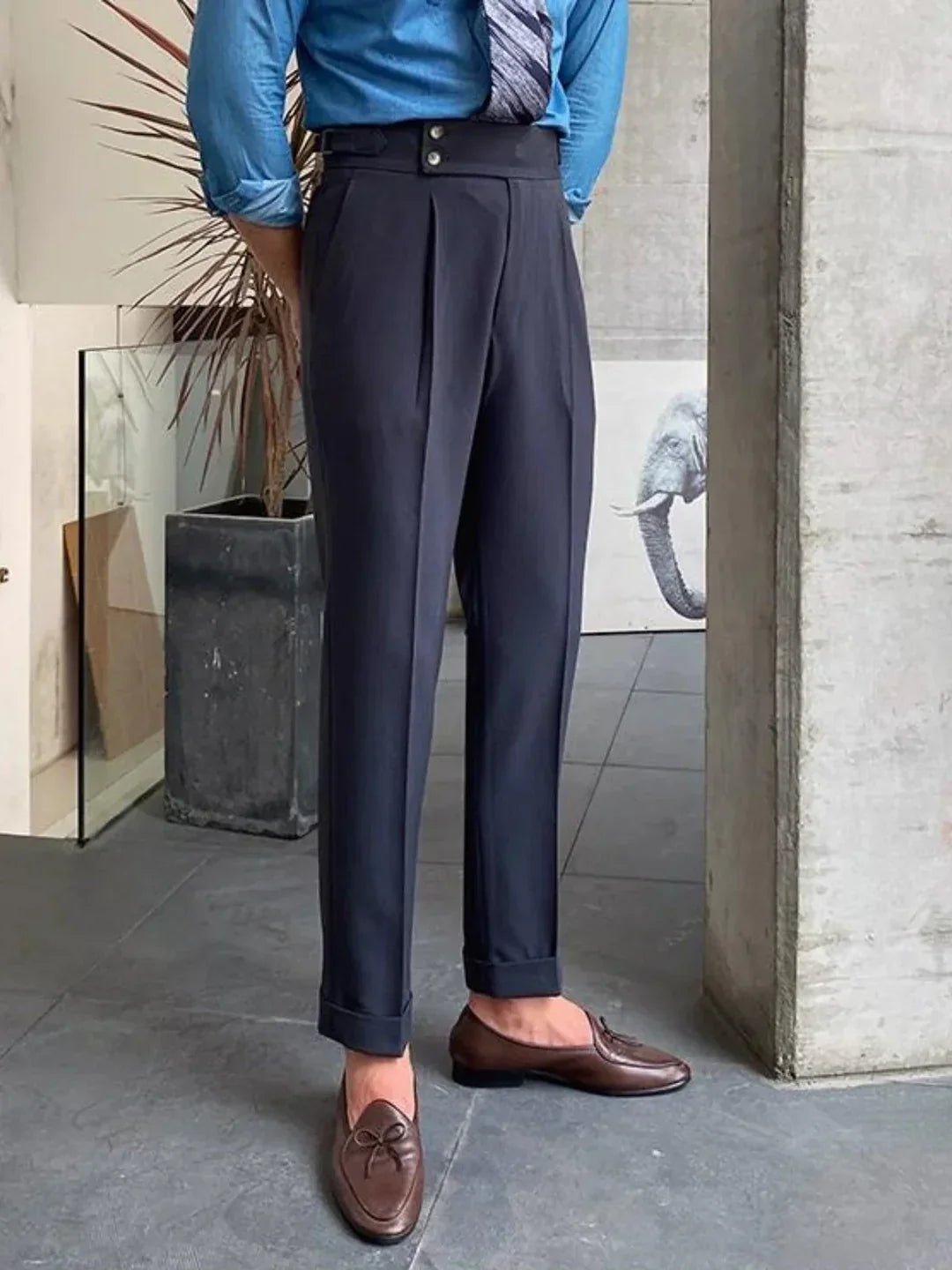 Skräddarsydda Vintagebyxor För Män