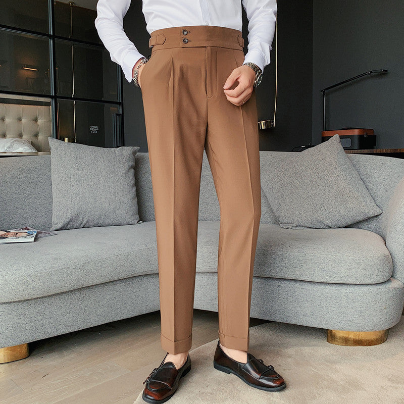 Herr Slim Fit Byxor Stretchtyg Modern Skärning