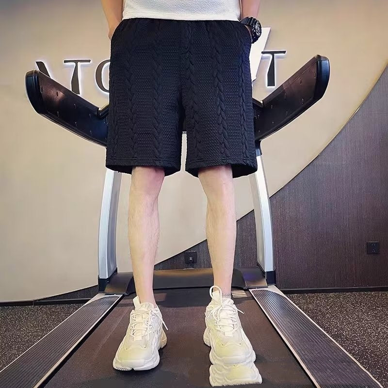 Herr Sommar Pirat Shorts Lös Passform Raka Ben Sportig Stil