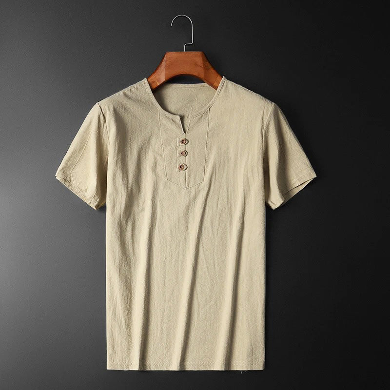 Lätt T-Shirt Med Rund Hals Och Avslappnad Passform För Män
