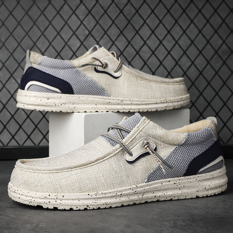 Herrloafers I Canvas Med Lätt Eva-Sula