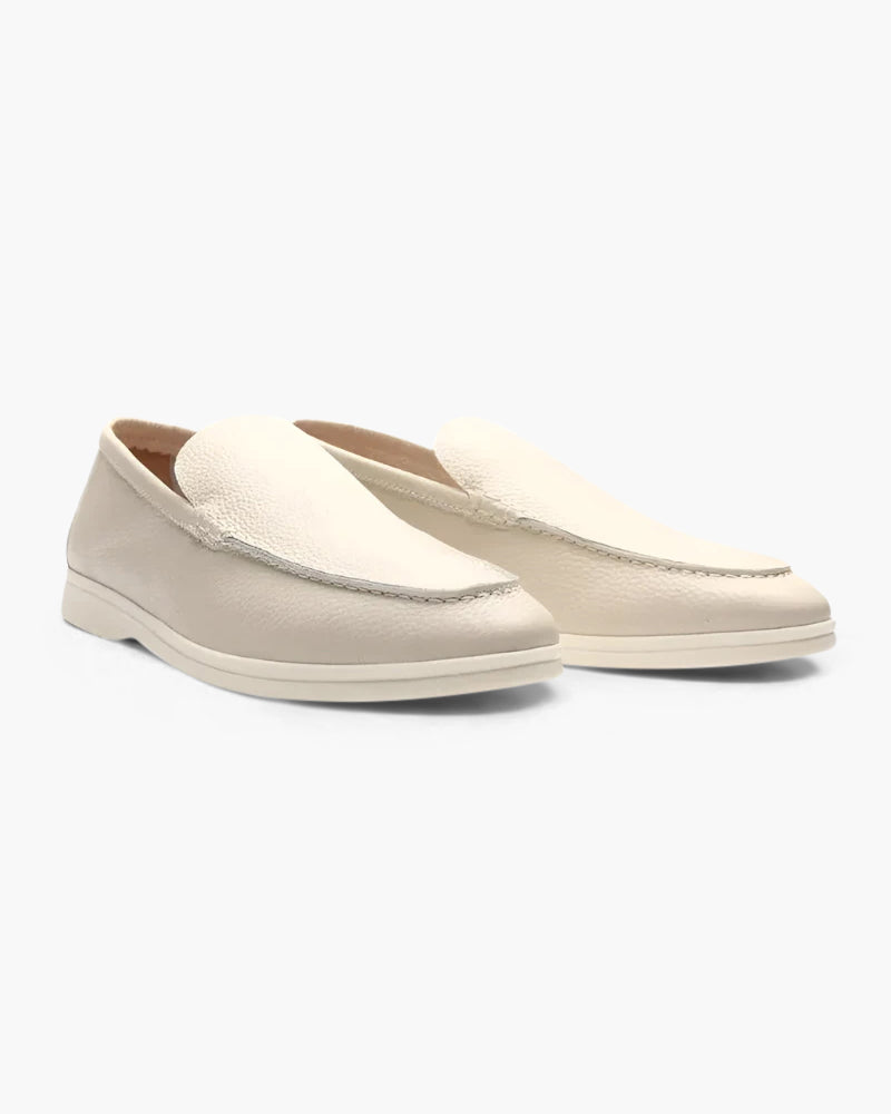 Herrslip-On Loafers Med Sydd Ovandel