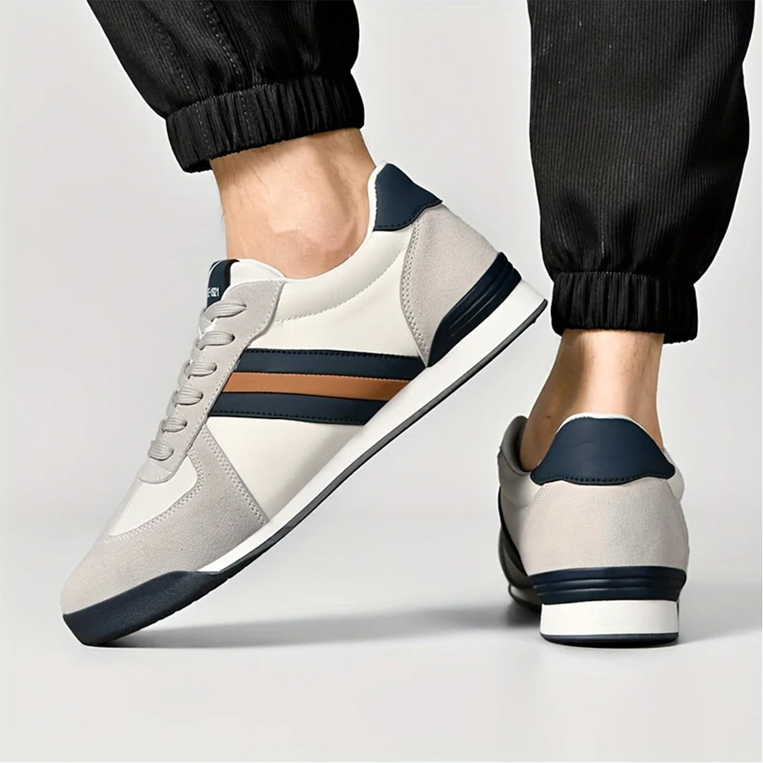 Herr Låga Sneakers Med Stripe Detalj Och Dämpad Insida