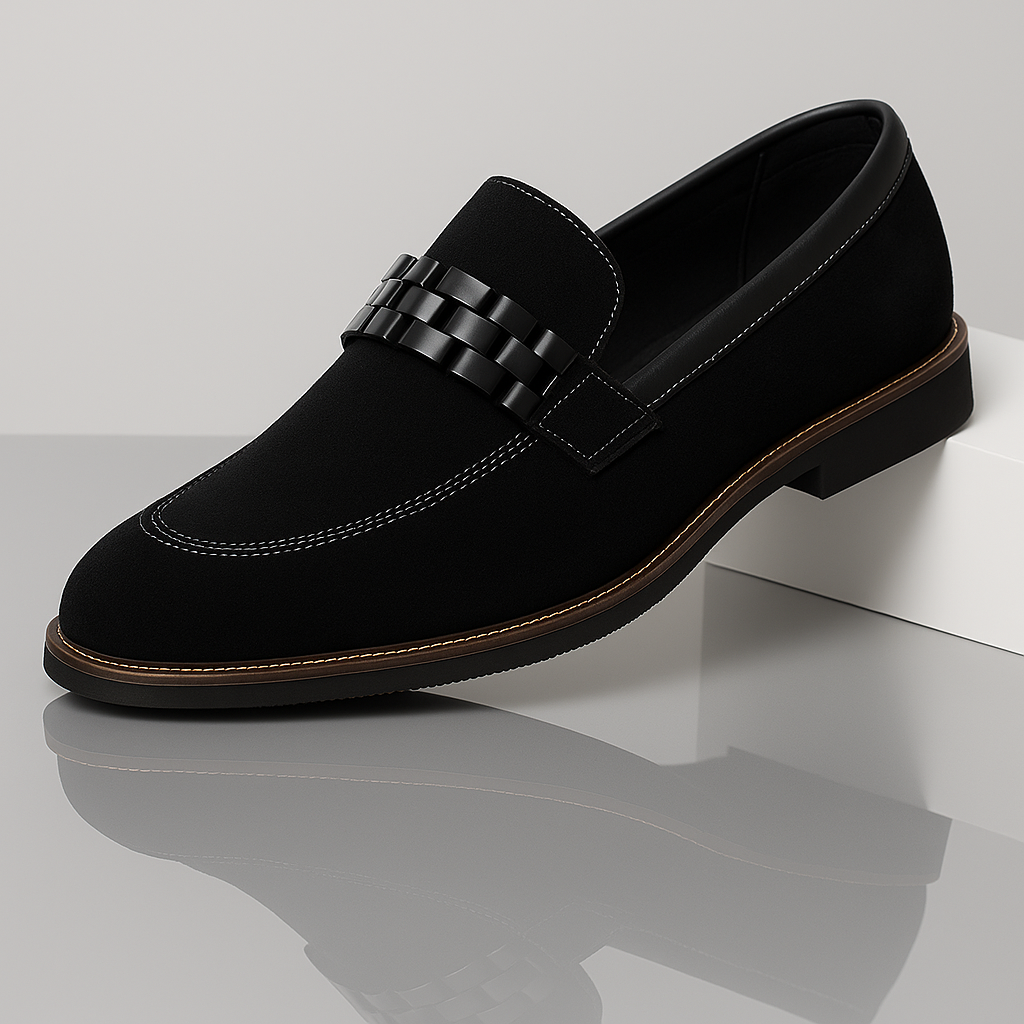 Herrloafers Konstmocka Slip-on med Flätad Rem