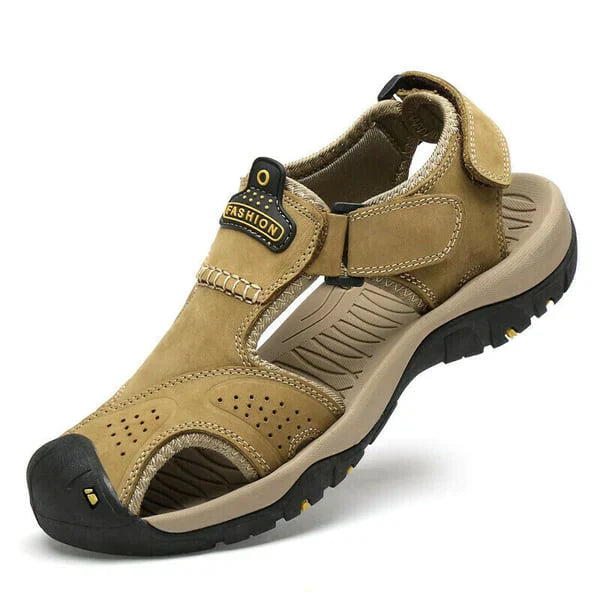 Herr Sommarsandaler Slip On Bred Passform Halkfri Kuddesula
