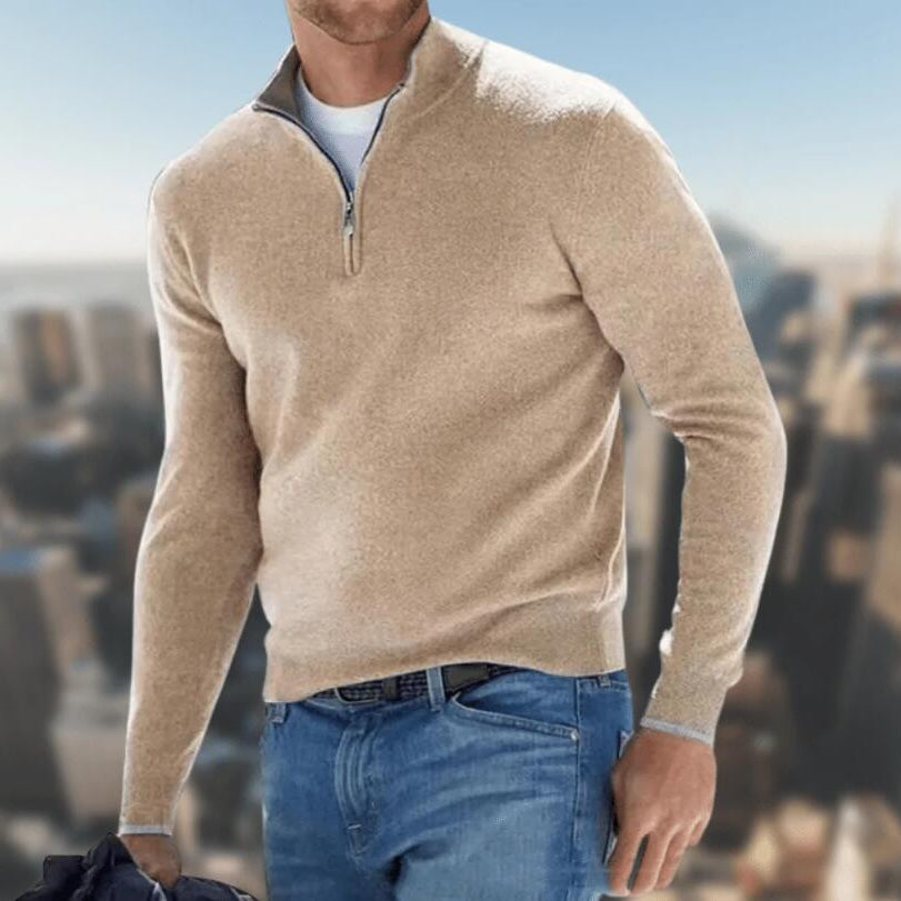 Herrkofta Med Lång Ärm, Enfärgad Design