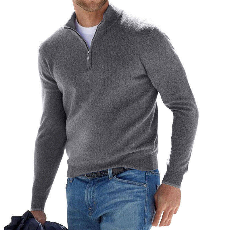 Herrkofta Med Lång Ärm, Enfärgad Design