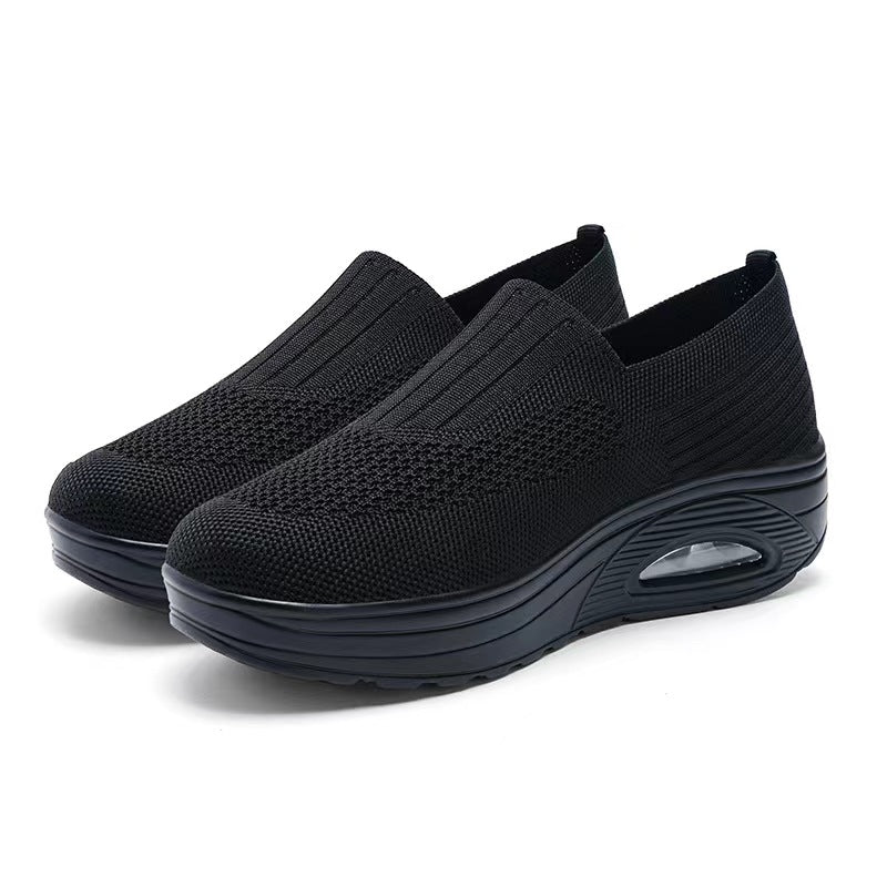 Dam Slip-On Sneakers med Fotvalvsstöd och Halkfri Sula