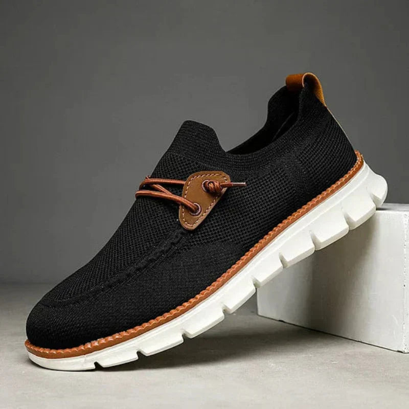 Herr Slip On Mesh Loafers Andningsbara Lätta Casual Skor