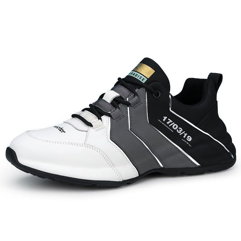 Herr Löparskor Sneakers Med Snörning Och Tjock Sula