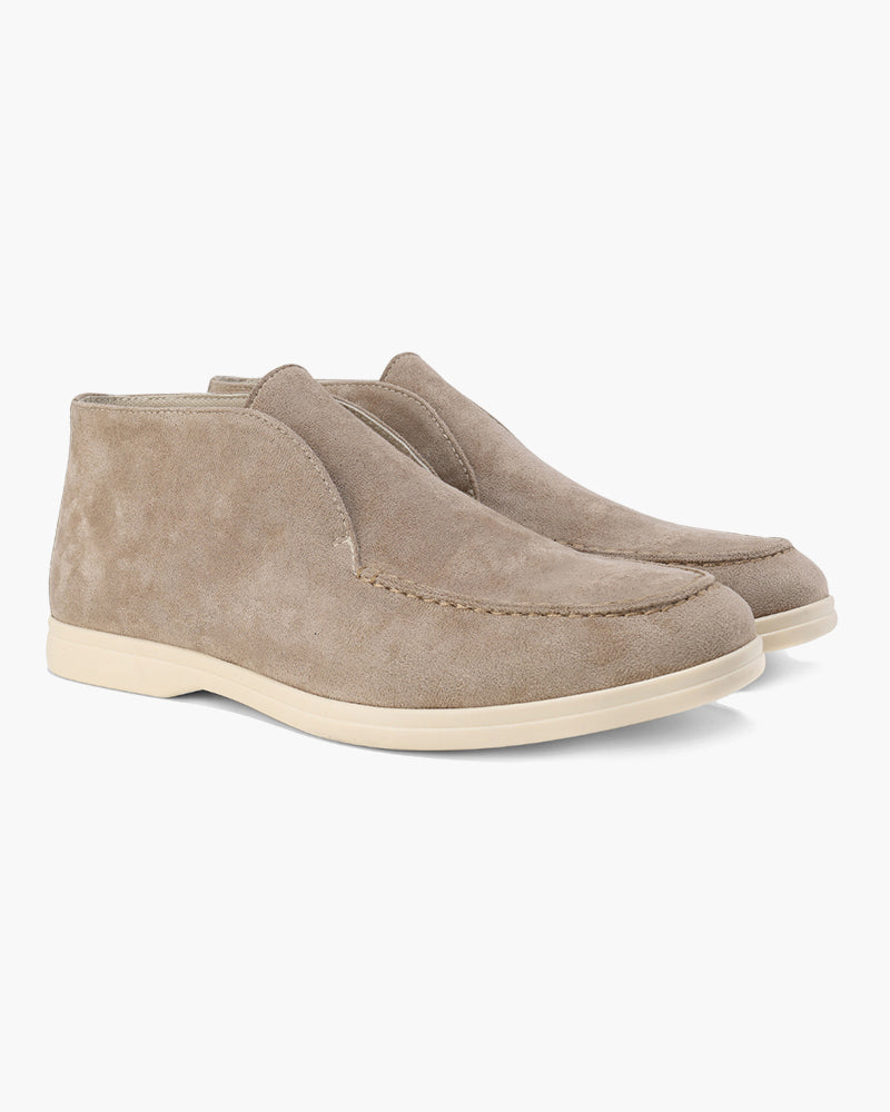 Herr Slip-On Mockasiner Med Sydd Ovandel