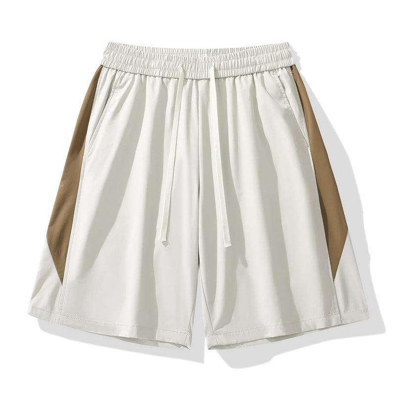 Herr Sommarsportshorts Lätta Lös Passform Rak Skärning Mikroelastisk