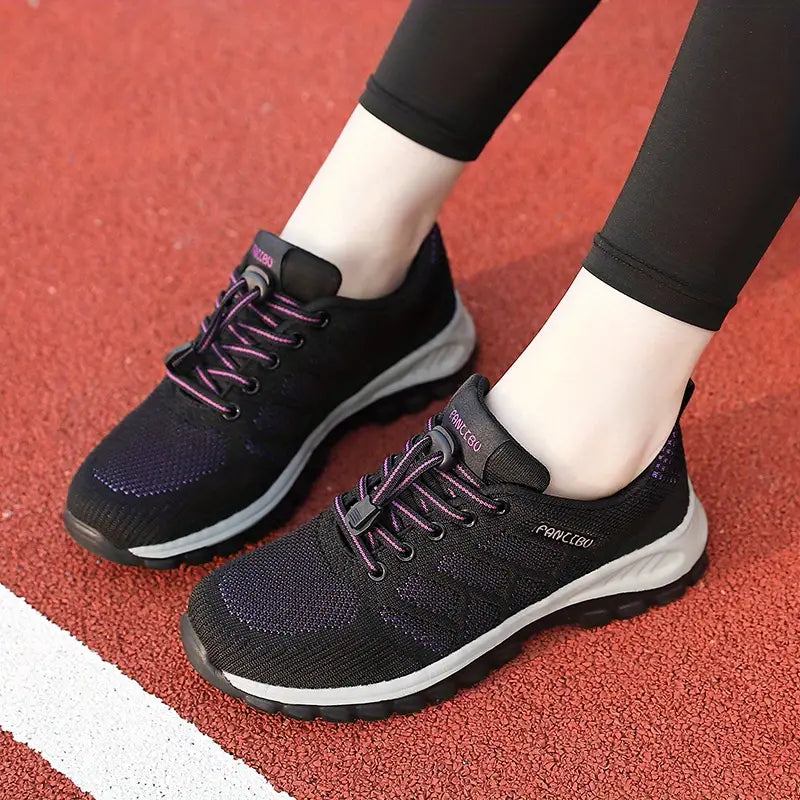 Damsneakers Andningsbara mesh Vadderade sulor Valvstöd