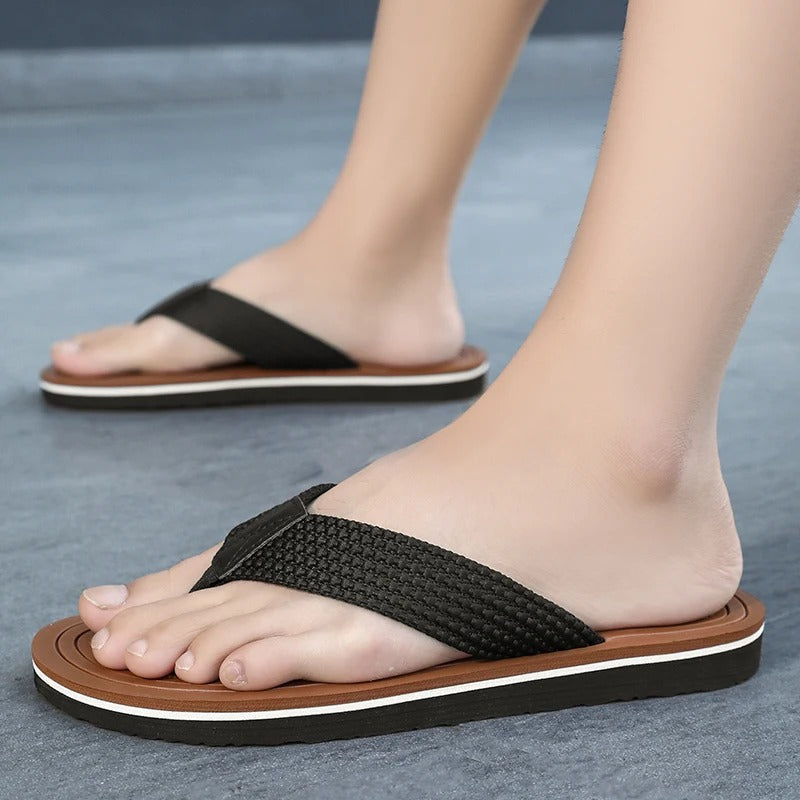 Herr Flip-Flops Med Vaddering Och Slip-On-Sandaler