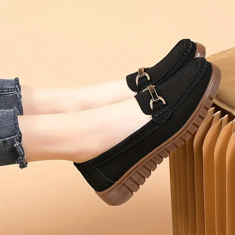 Damloafers med vadderad innersula