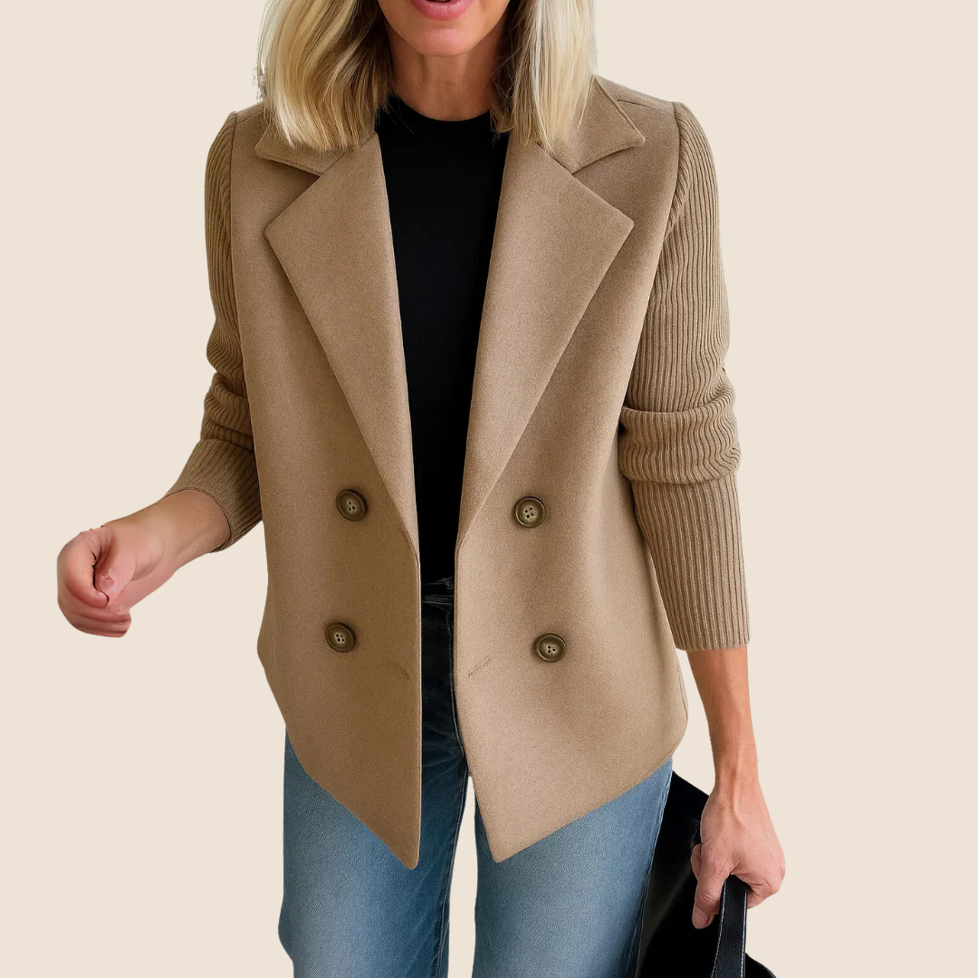 Dam Kavaj Slim Fit med Funktionella Fickor