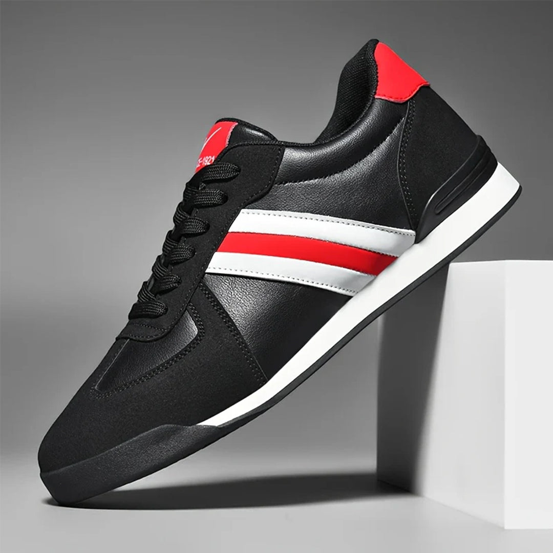 Herr Låga Sneakers Med Stripe Detalj Och Dämpad Insida