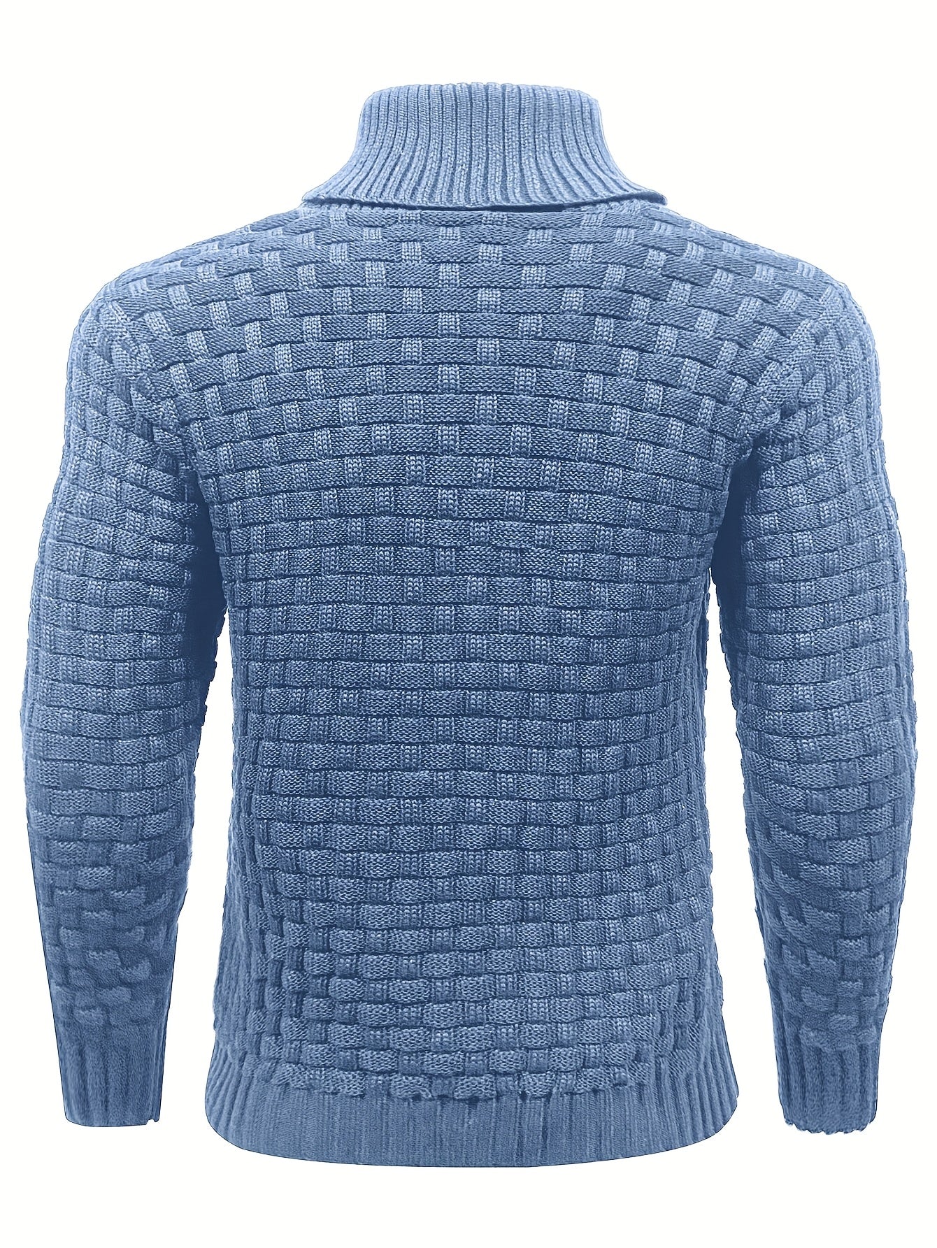 Herr Tröja i Waffle Knit med Sjalkrage