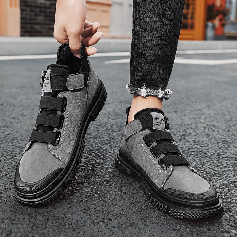 Herr Vintersneakers Med Resårband Och Mellanhög Design