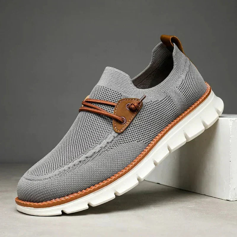 Herr Slip On Mesh Loafers Andningsbara Lätta Casual Skor