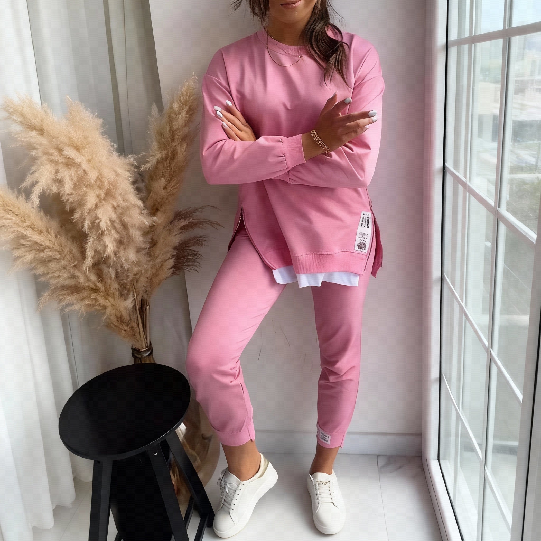 Loungewear-Set För Kvinnor, Tröja Och Byxor