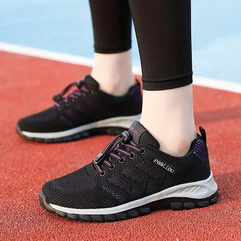 Damsneakers Andningsbara mesh Vadderade sulor Valvstöd