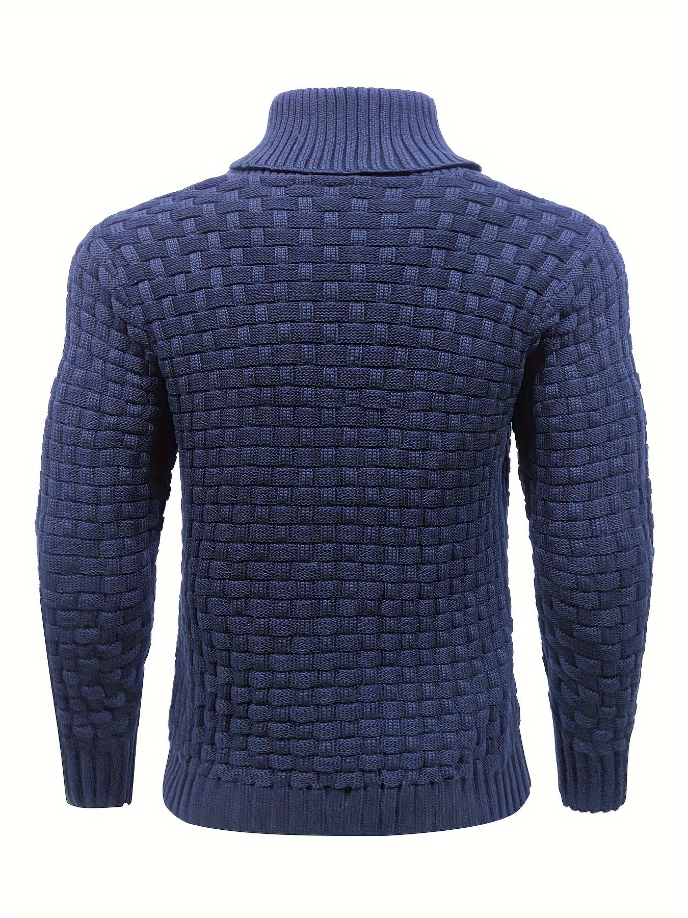 Herr Tröja i Waffle Knit med Sjalkrage