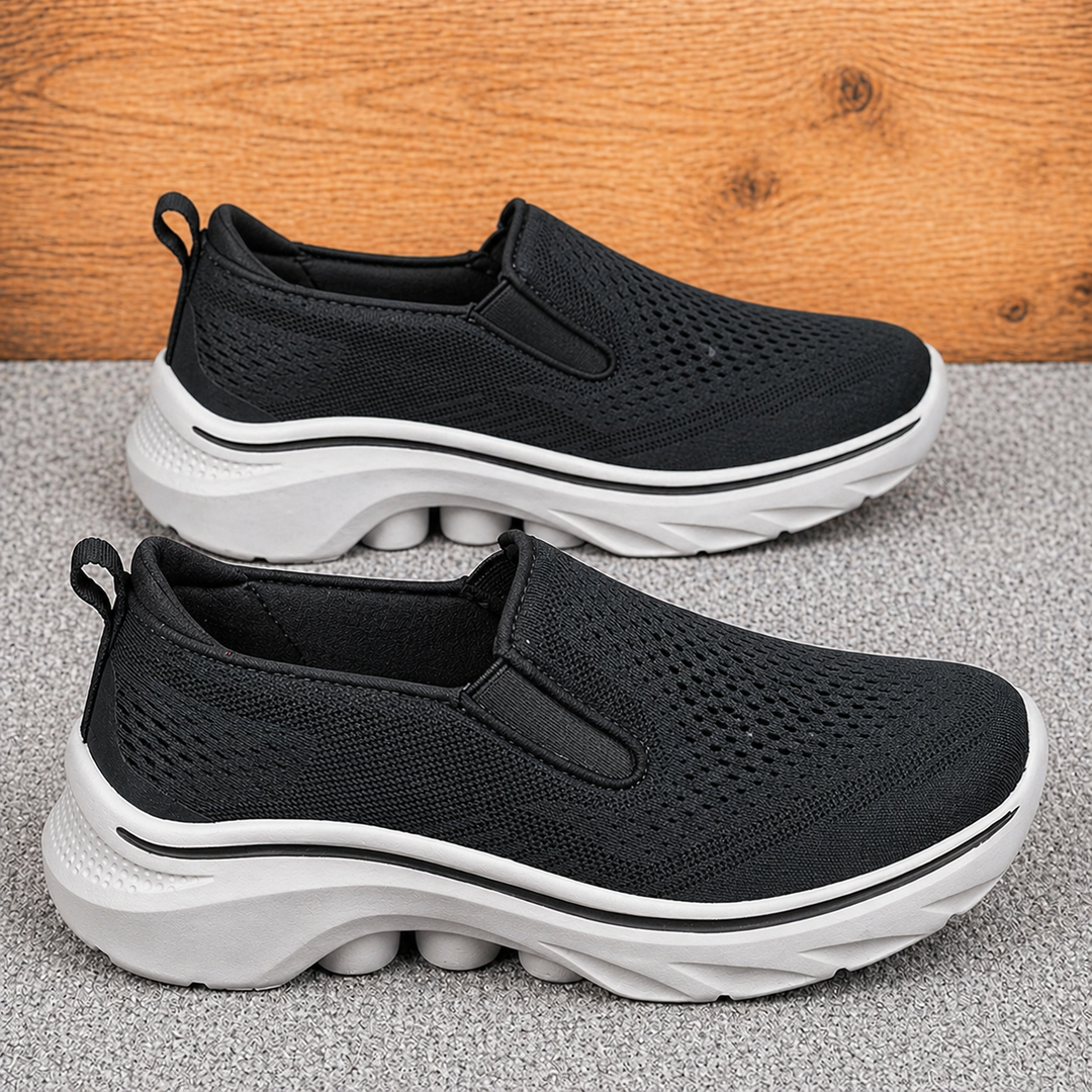 Herr Slip On Andningsbara Casual Skor Lätt Komfort