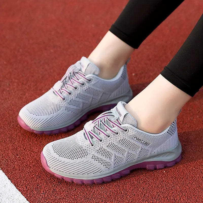 Damsneakers Andningsbara mesh Vadderade sulor Valvstöd