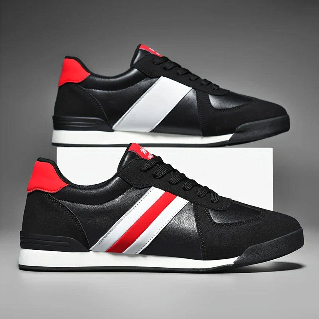 Herr Låga Sneakers Med Stripe Detalj Och Dämpad Insida