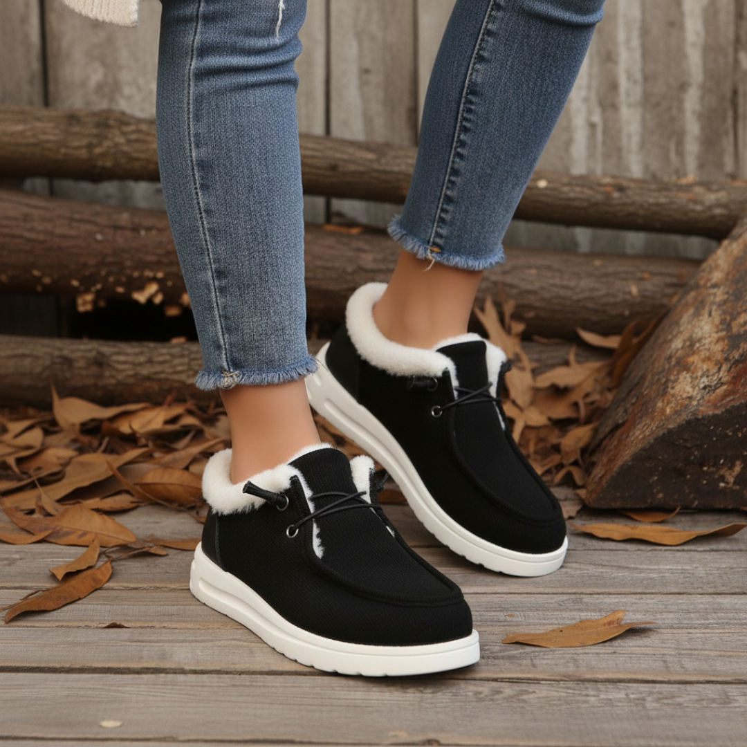 Dam Vinterskor Slip-On med Halkfri Sula och Flexibel Passform