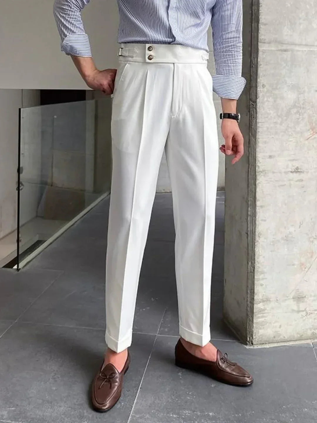 Skräddarsydda Vintagebyxor För Män