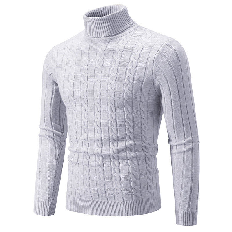 Herr Polotröja Pullover Slim Passform med Twistmönster