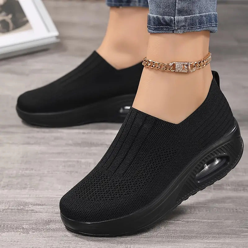 Dam Slip-On Sneakers med Fotvalvsstöd och Halkfri Sula