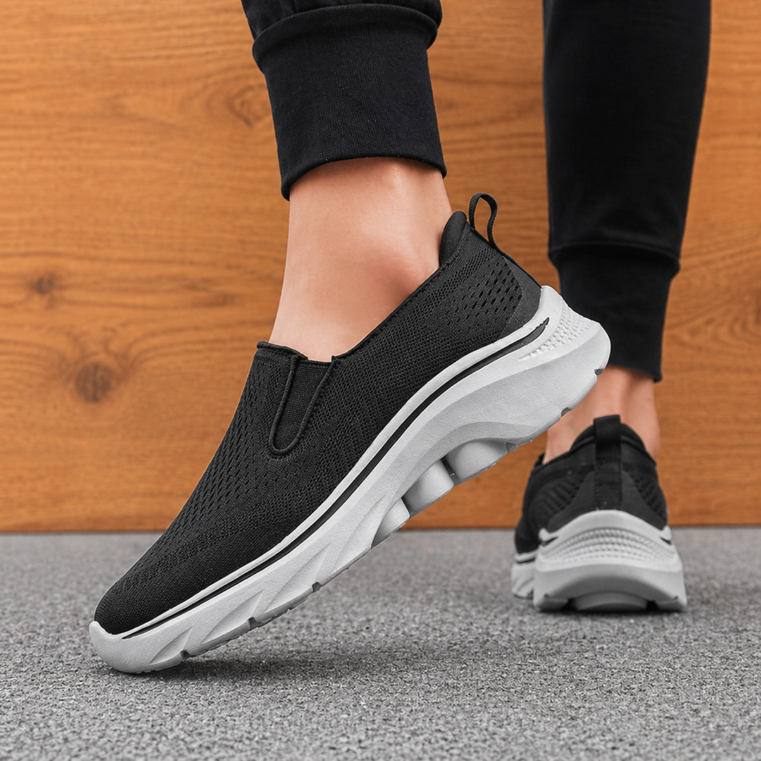 Herr Slip On Andningsbara Casual Skor Lätt Komfort