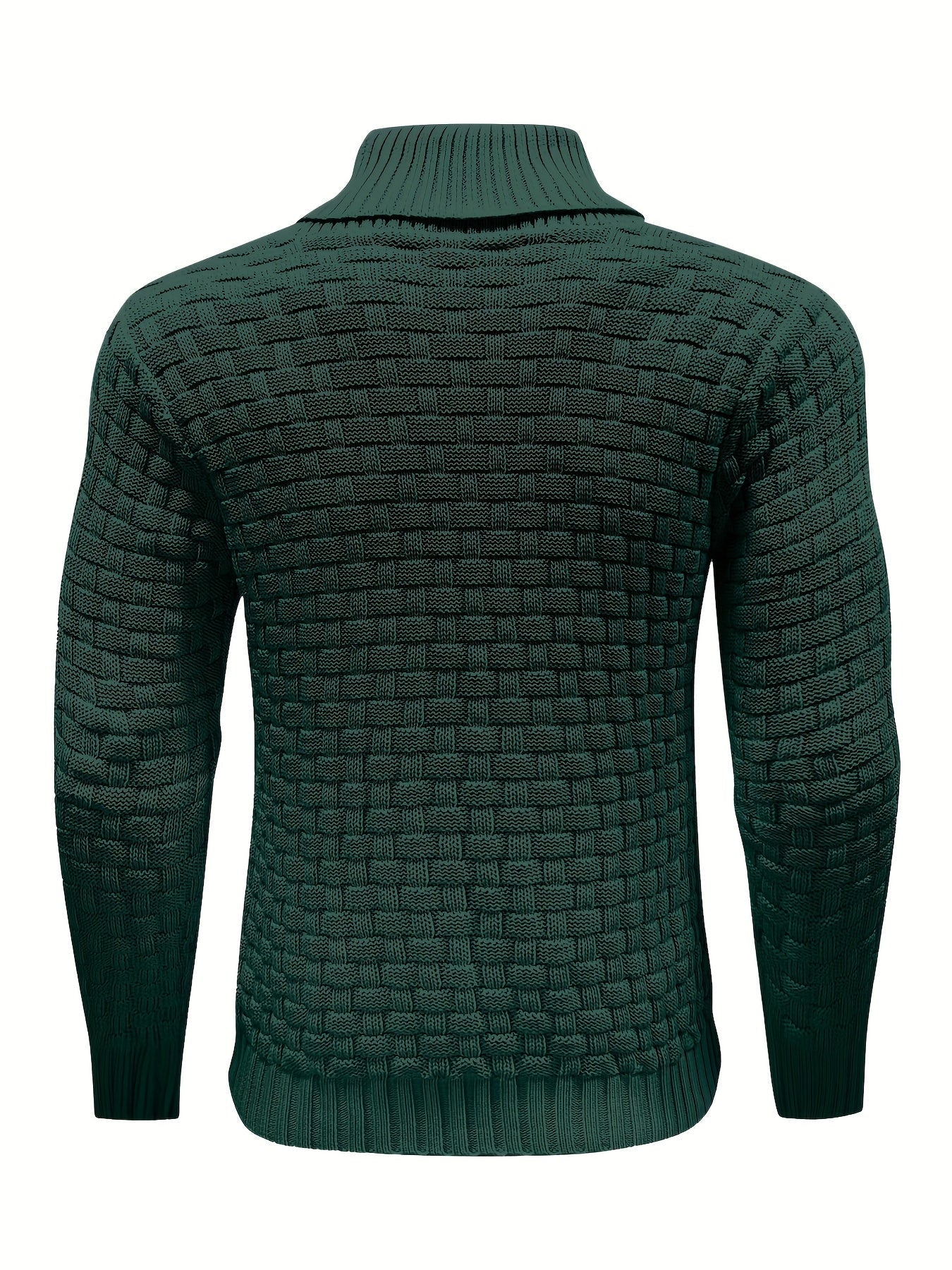 Herr Tröja i Waffle Knit med Sjalkrage