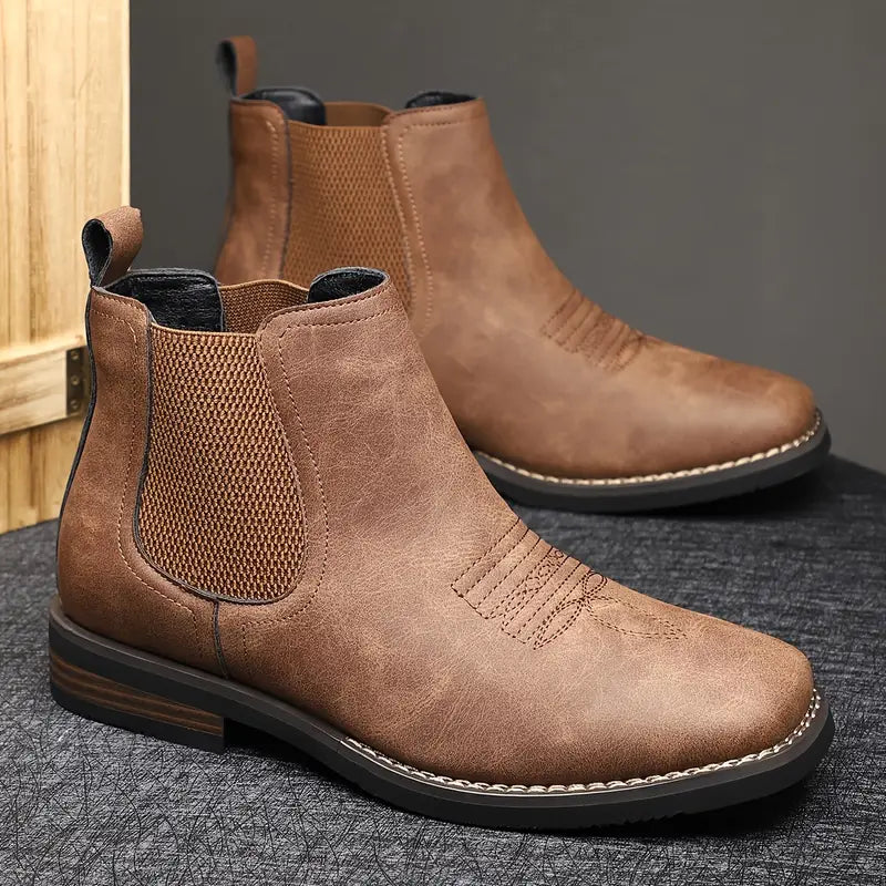 Chelsea Boots För Herr Med Slip-On Design Och Halksäker Sula