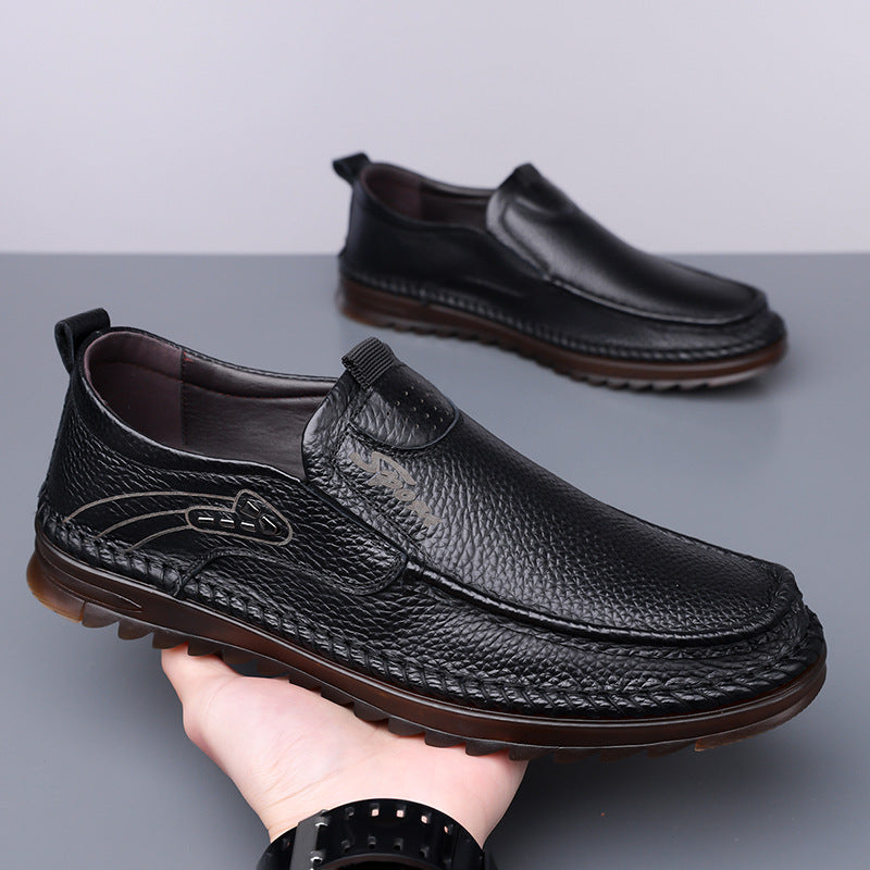Herrskor För Bilkörning Med Gummisula Och Slip-On-Design