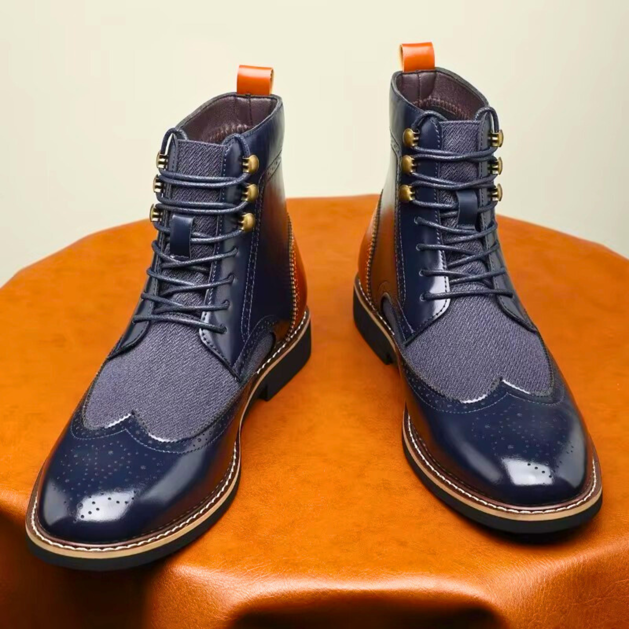 Brogueskor För Kvinnor Med Tvåfärgad Design