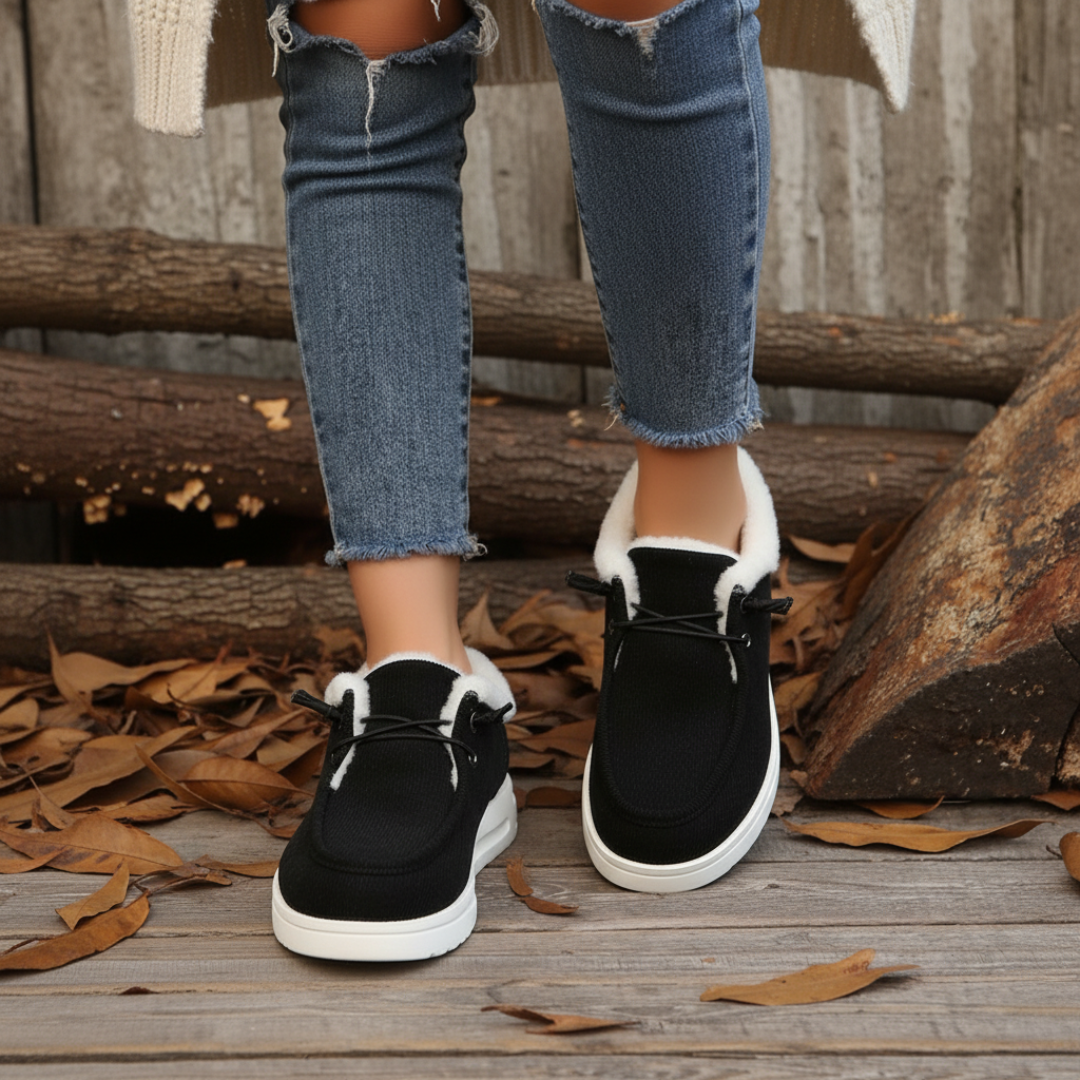 Dam Vinterskor Slip-On med Halkfri Sula och Flexibel Passform