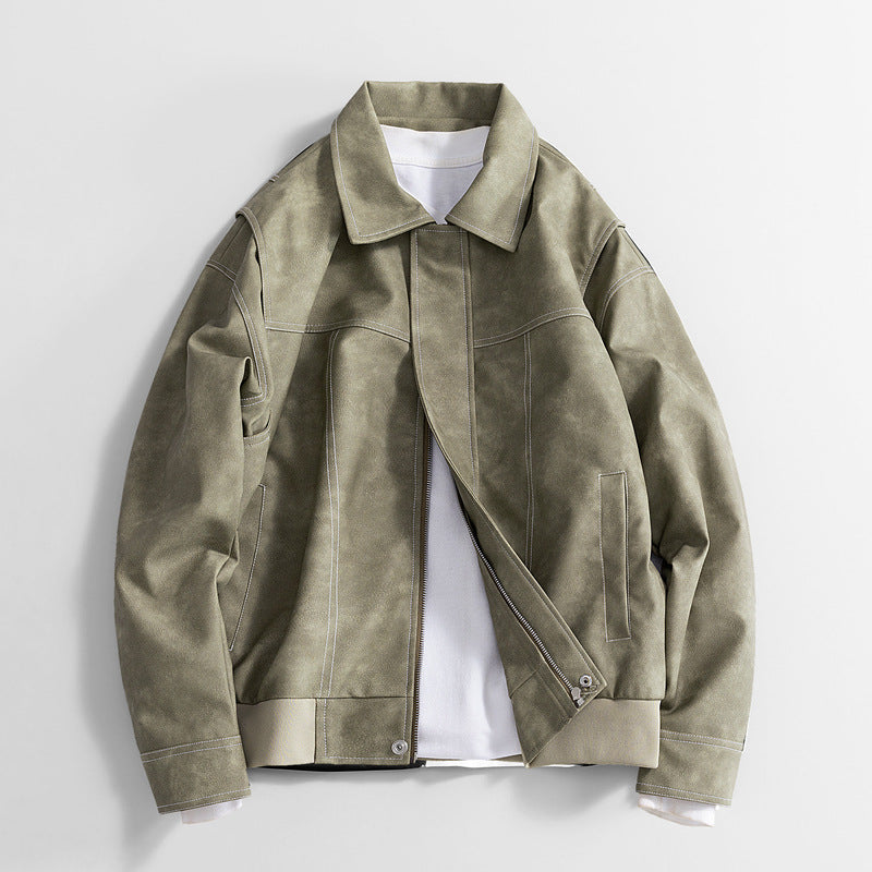 Herr Pu-Jacka Retro Loose Fit
