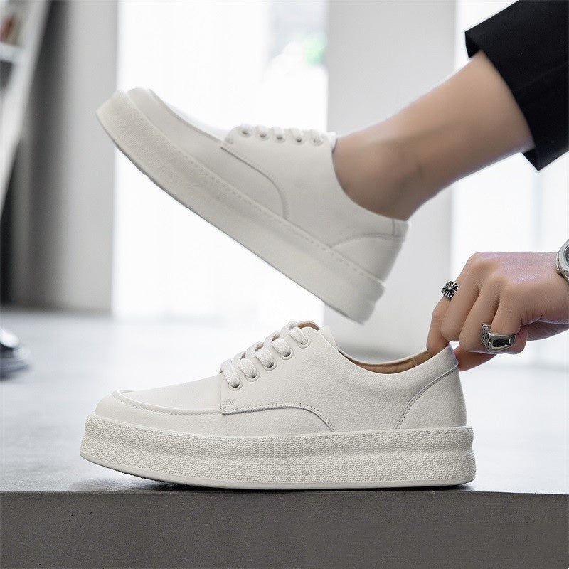 Herr Trendiga Sport Casual Skor Låga Tjocka Sulor Andningsbara Design