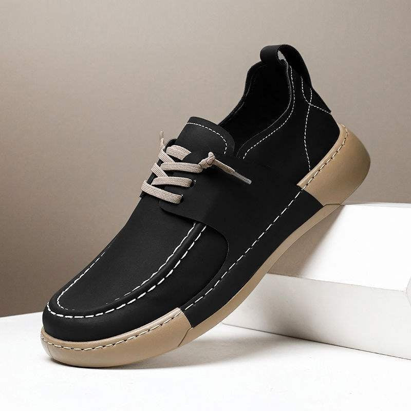 Herrloafers I Pu-Läder Med Lätt Sula