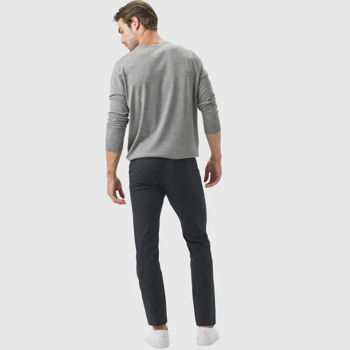 Herr Stretchbyxor Med Elastisk Midja och Slim Modern Passform