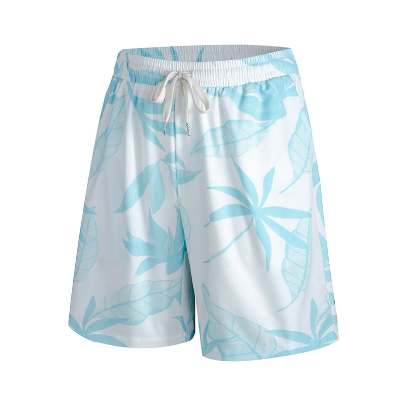 Herr Sommar Basket Shorts Issilk Snabbtorkande Rak Passform Medelhög Midja