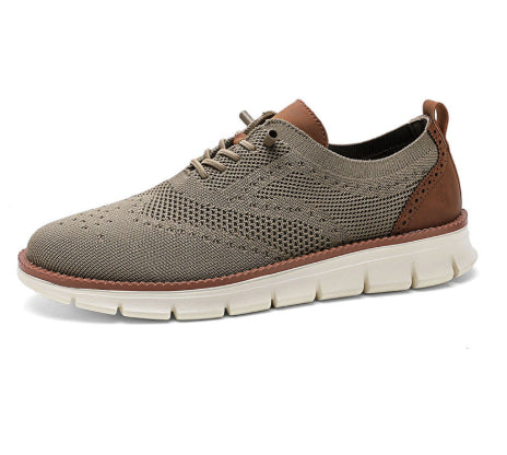 Lätta Låga Sneakers För Män Med Mesh-Ovandel Och Platt Klack
