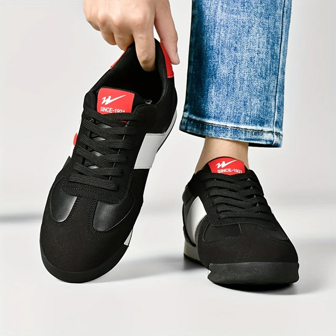 Herr Låga Sneakers Med Stripe Detalj Och Dämpad Insida