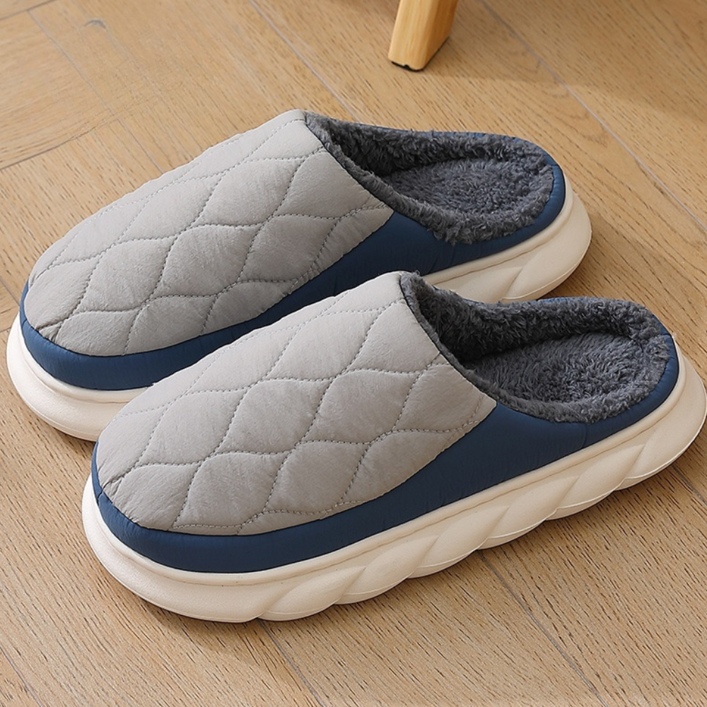 Slip-On Tofflor För Herr Med Rund Tå